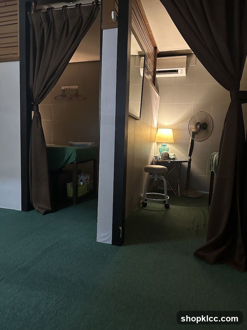 Massage room interior