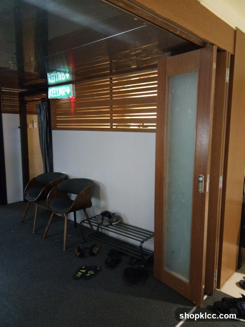 Waiting Area with Shoe Rack