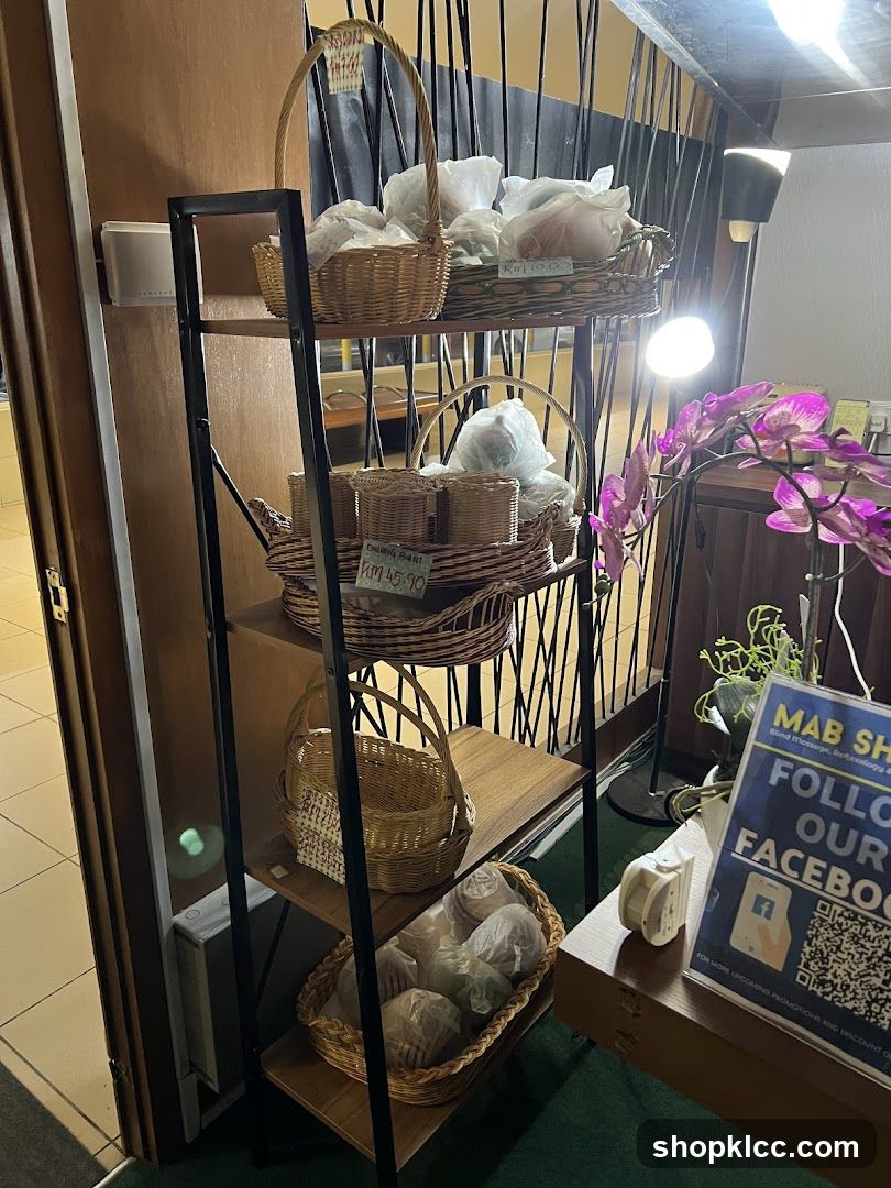 Display Shelving with Baskets