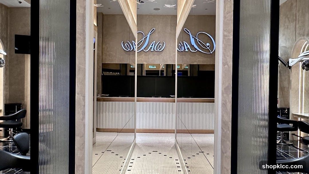 Salon Interior with Signage