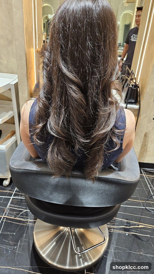Woman's styled hair