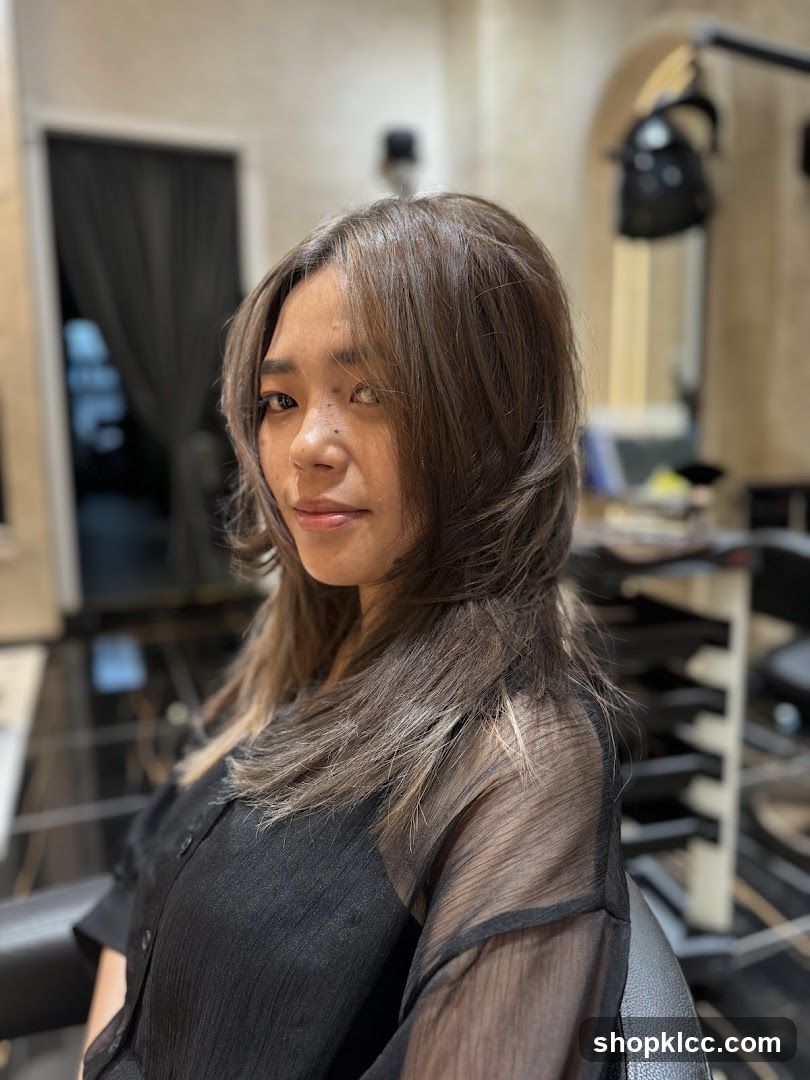 Woman with styled hair