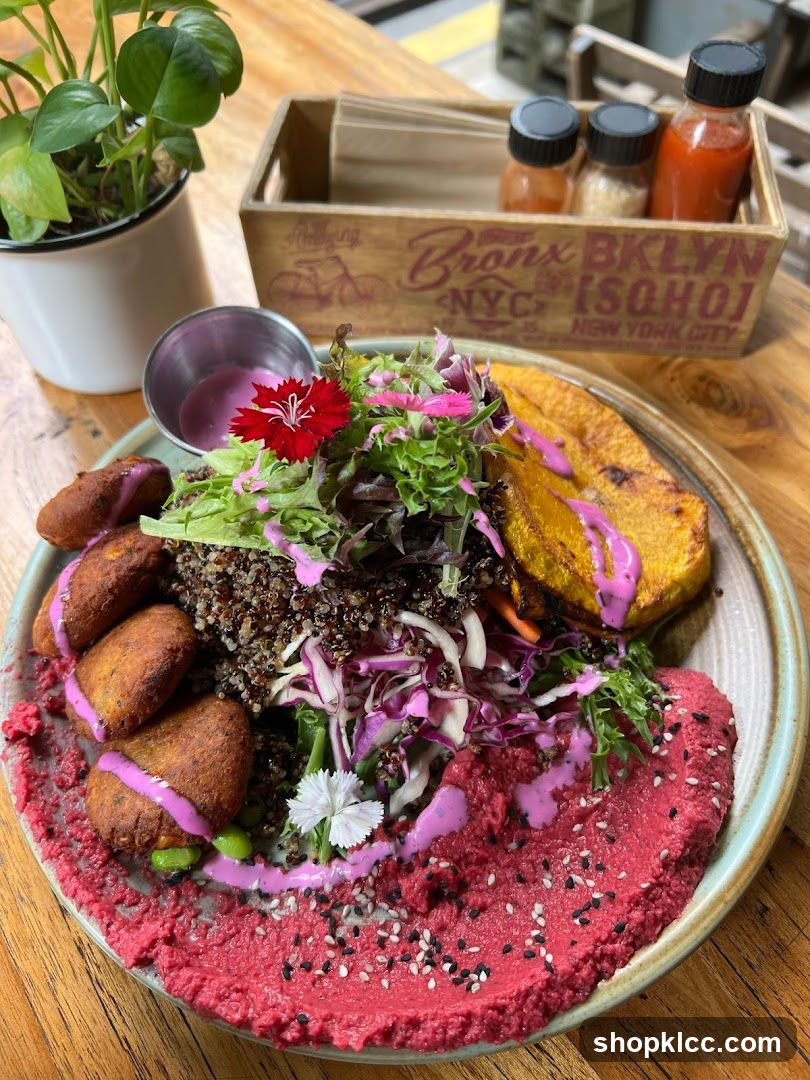 Vibrant Beetroot Hummus Bowl