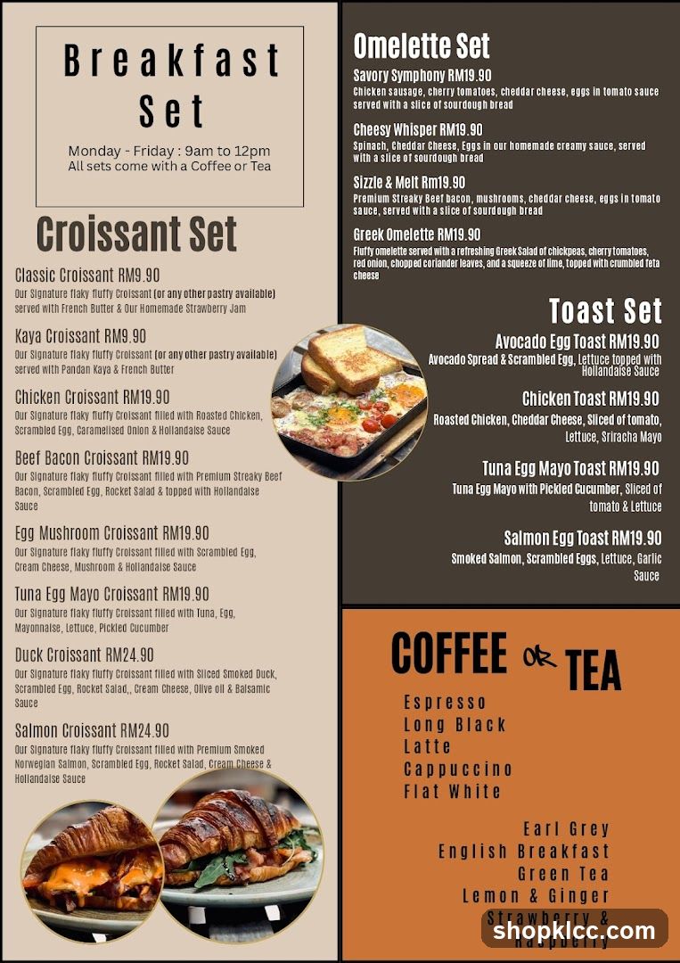 Breakfast Menu
