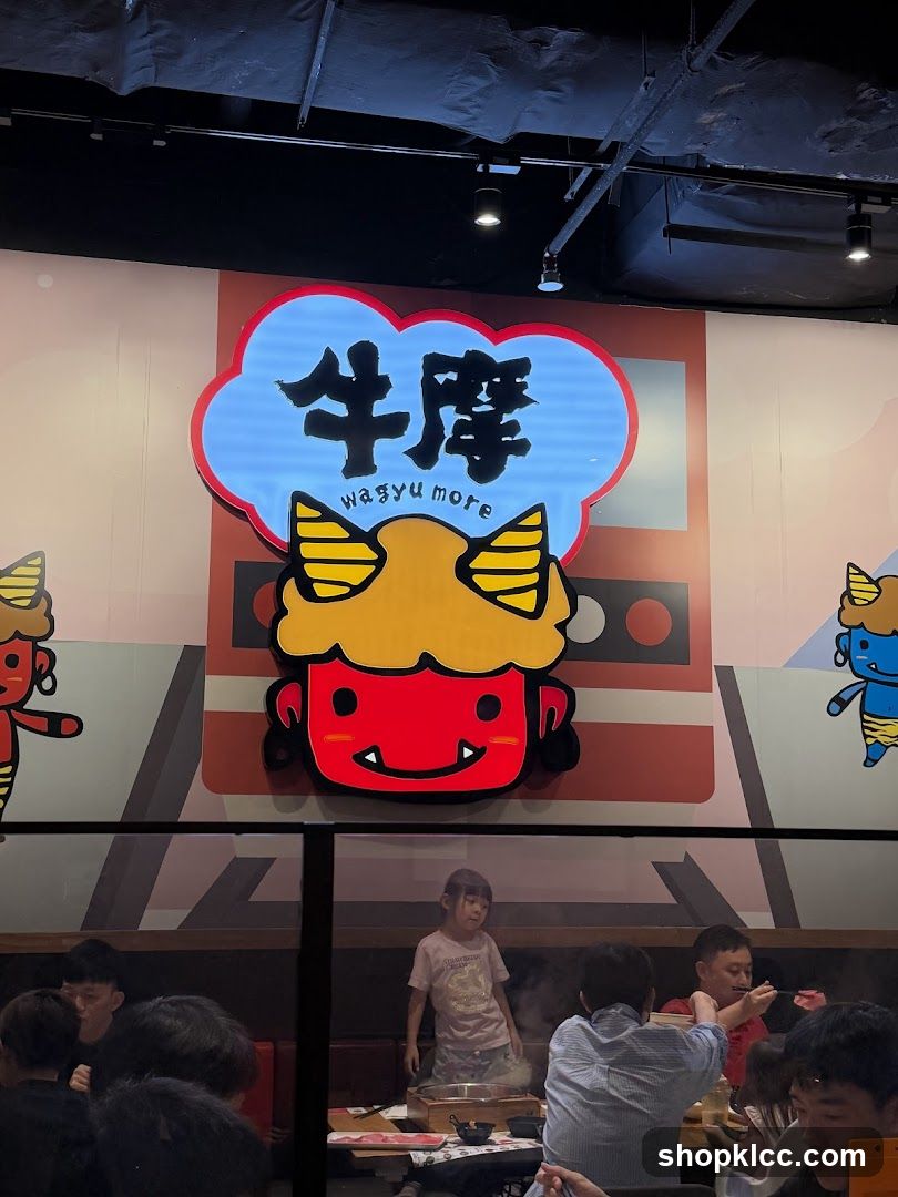 Restaurant Interior with Logo
