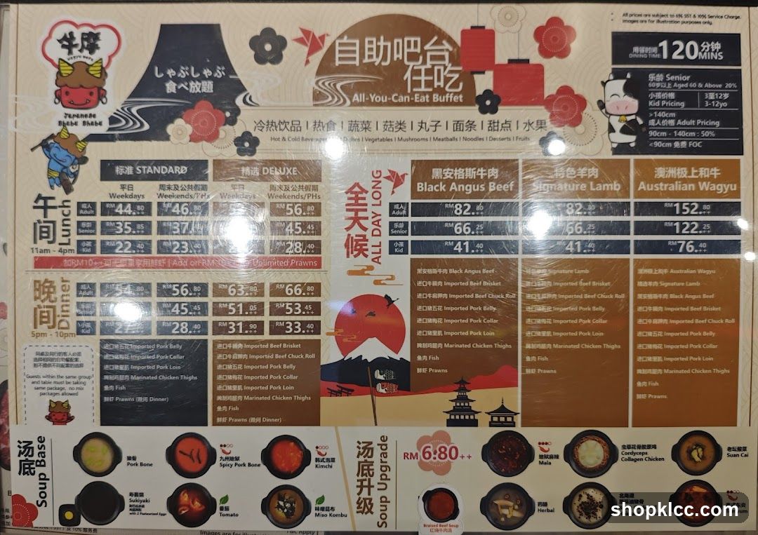 All-You-Can-Eat Buffet Menu