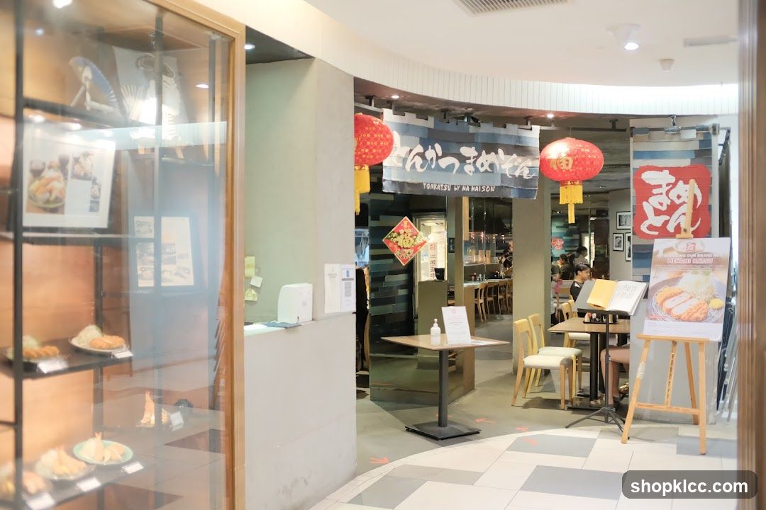 Restaurant Interior with Display and Menu