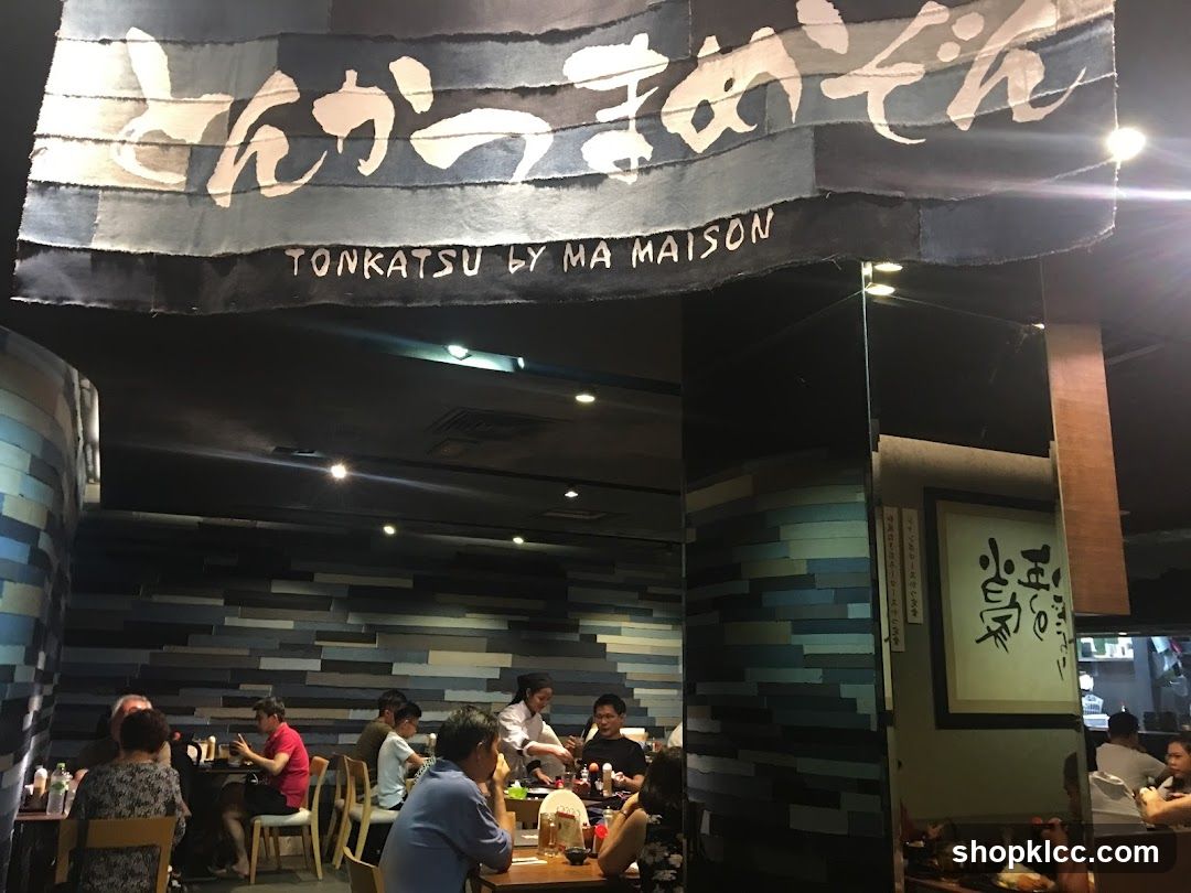 Restaurant Interior with Banner