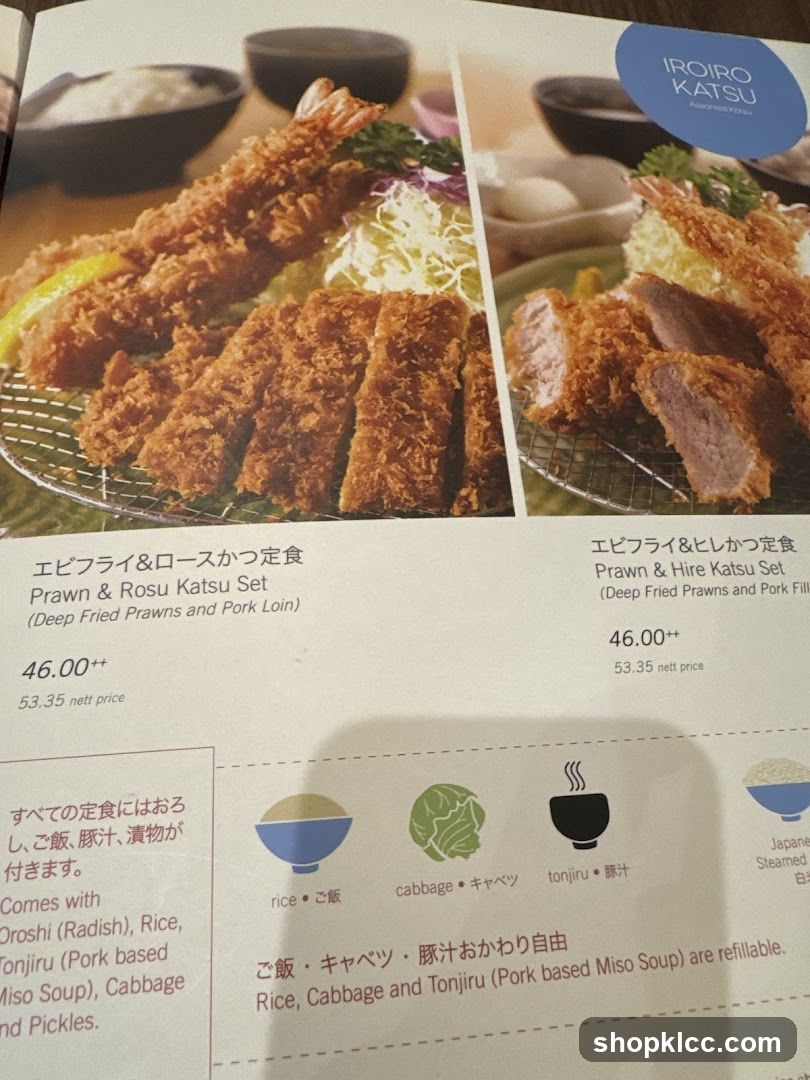 Iroiro Katsu Menu
