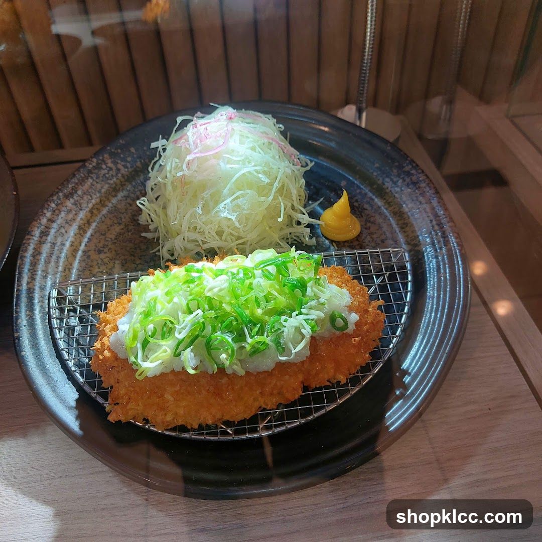 Fried Pork Cutlet with Grated Radish and Scallions