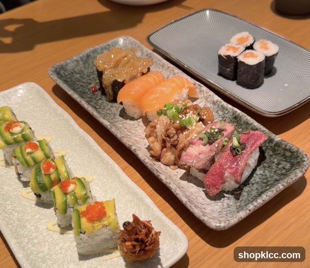 Assortment of Sushi and Rolls