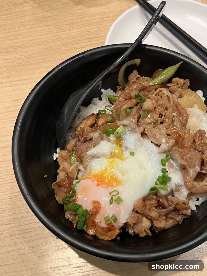 Beef and Egg Rice Bowl