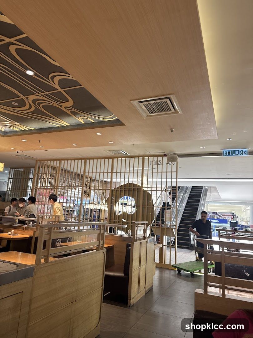 Restaurant Interior with Escalator