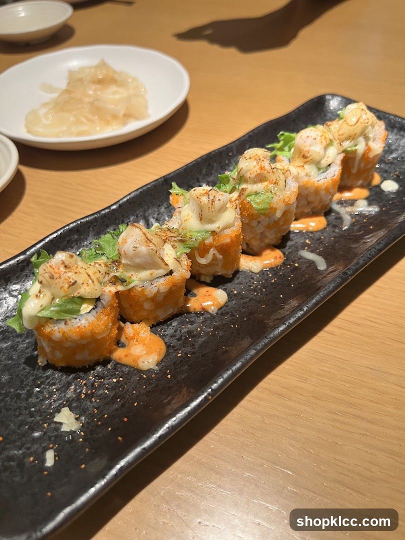 Sushi Rolls with Toppings