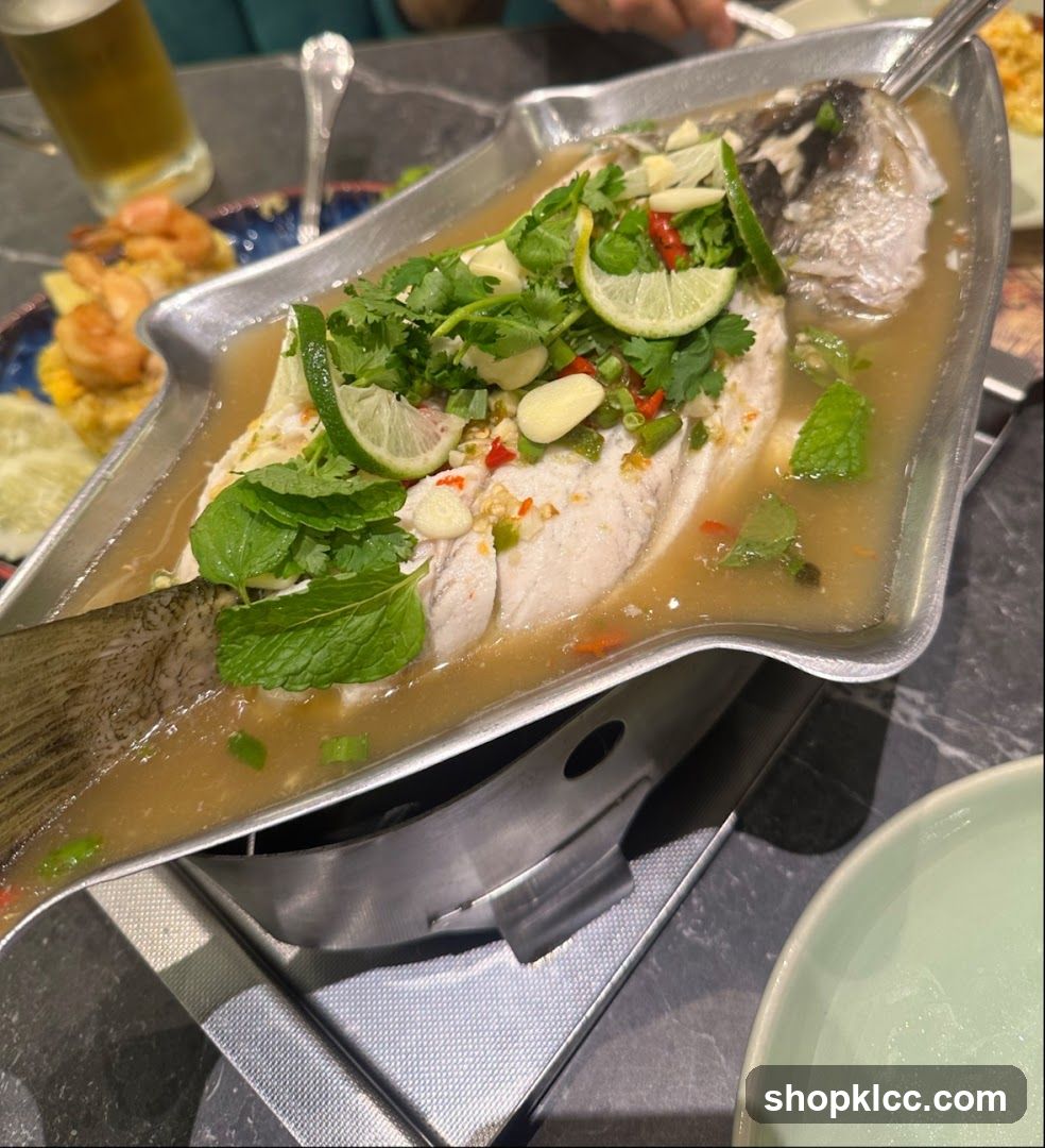 Steamed Fish with Lime and Chili
