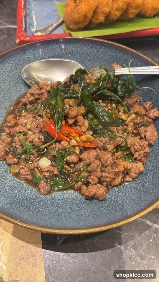 Minced Meat with Basil