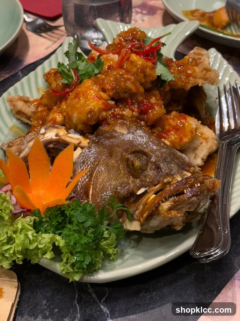 Whole Fried Fish with Sweet and Sour Sauce