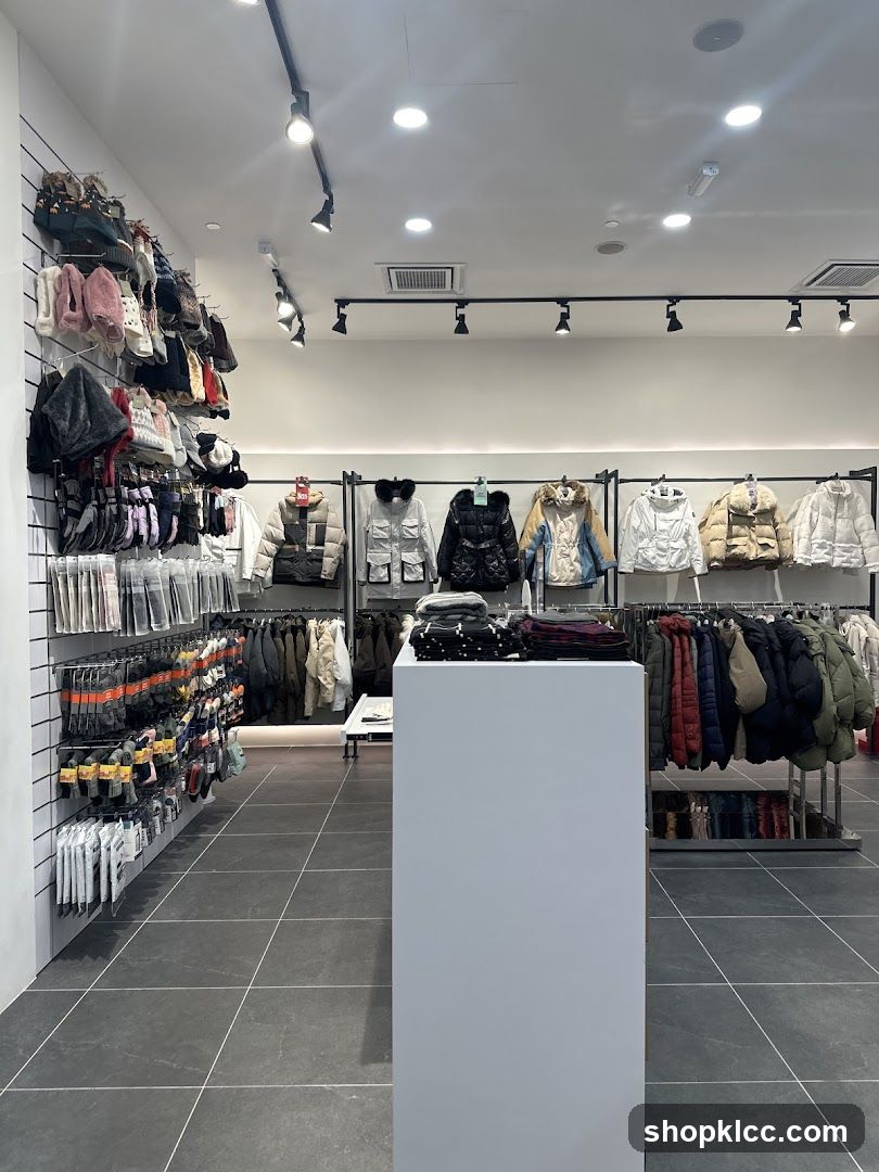 Clothing store interior