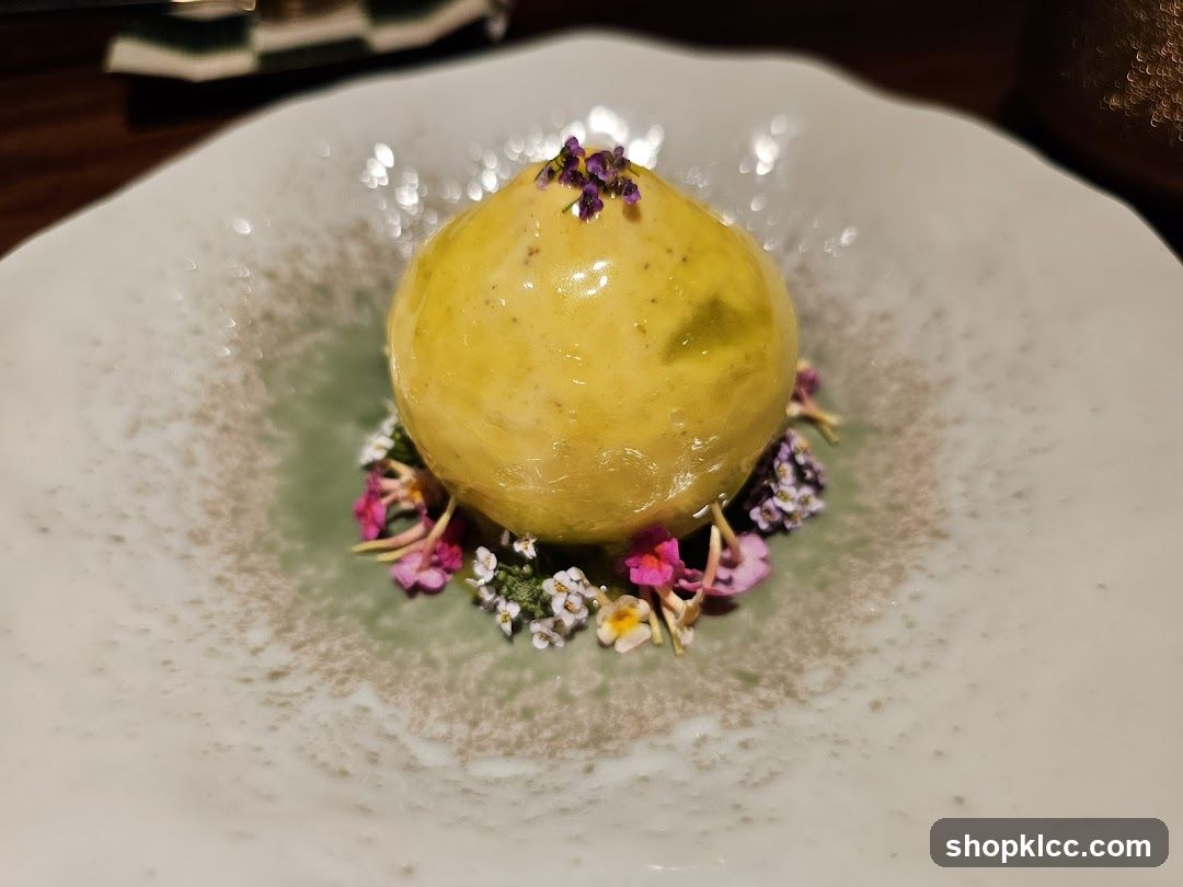 Dessert with Flowers