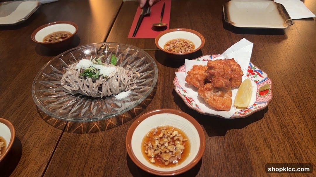 Soba Noodles and Fried Chicken