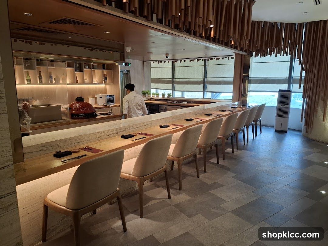 Restaurant Interior with Sushi Bar