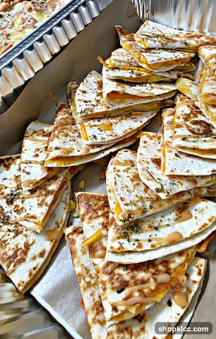 Quesadillas and Pizza