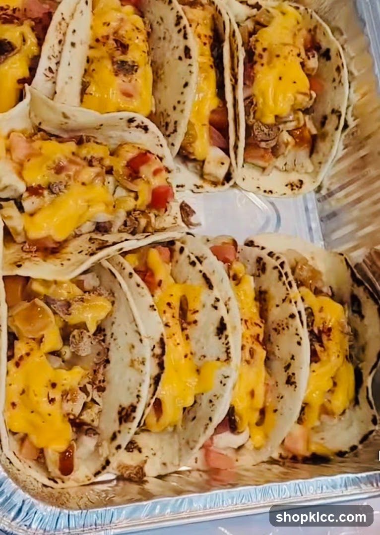 Tacos with Melted Cheese