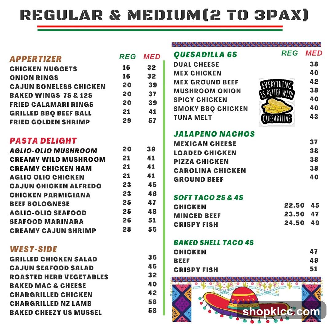 REGULAR & MEDIUM(2 TO 3PAX)