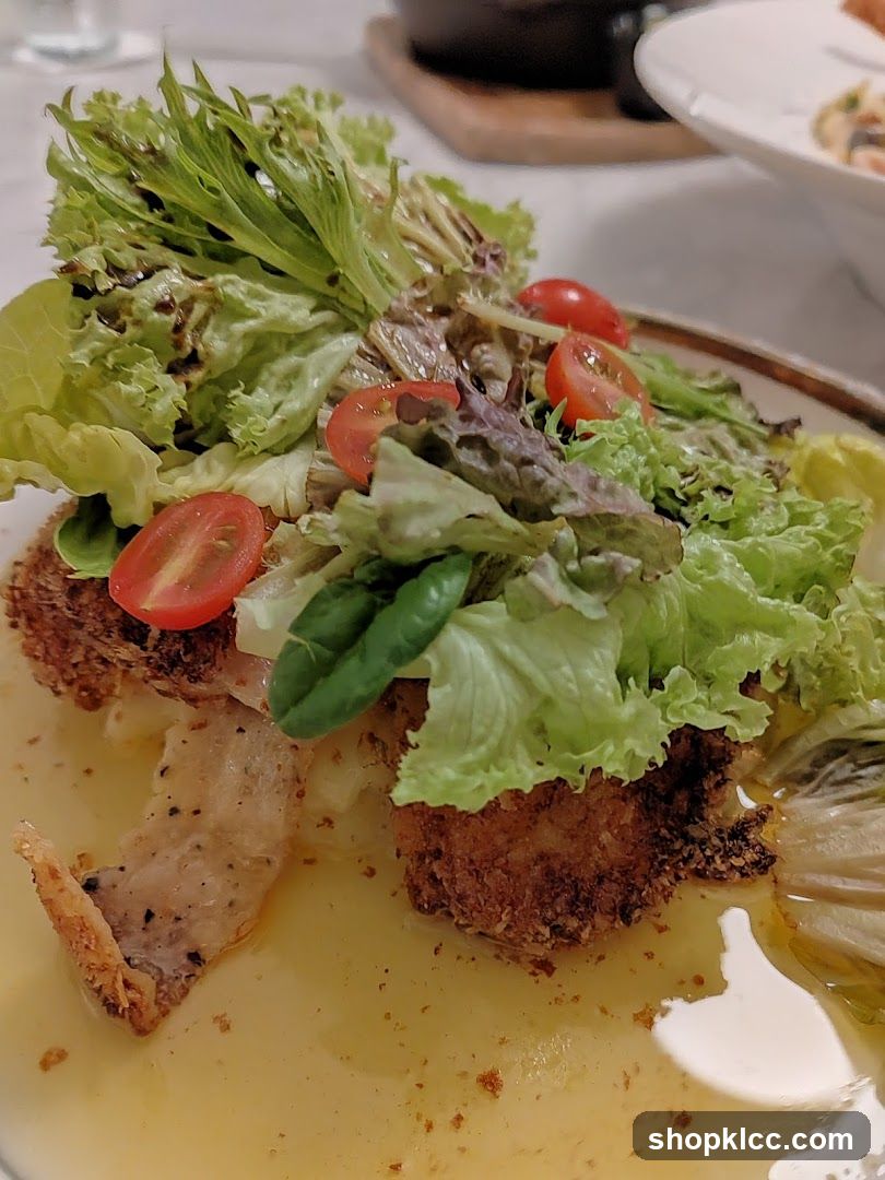 Fried Dish with Salad