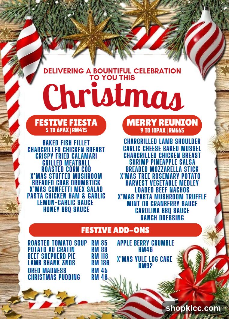 Christmas Menu