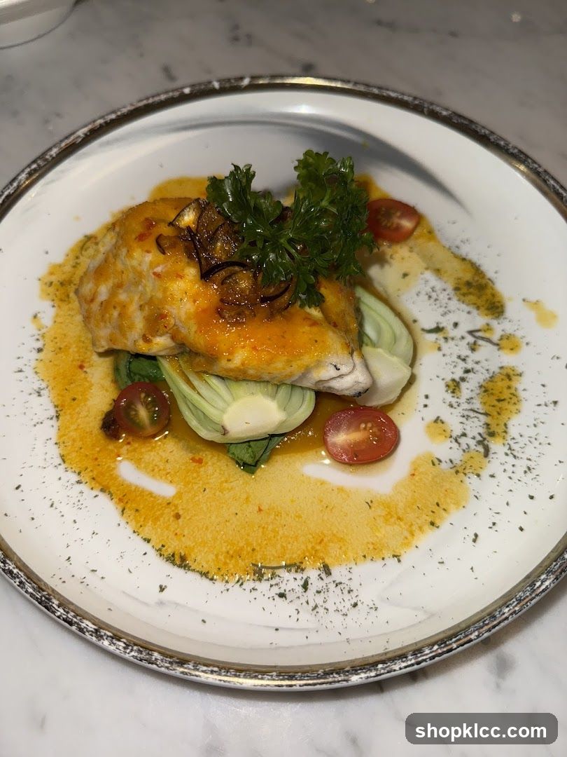 Fish dish with vegetables