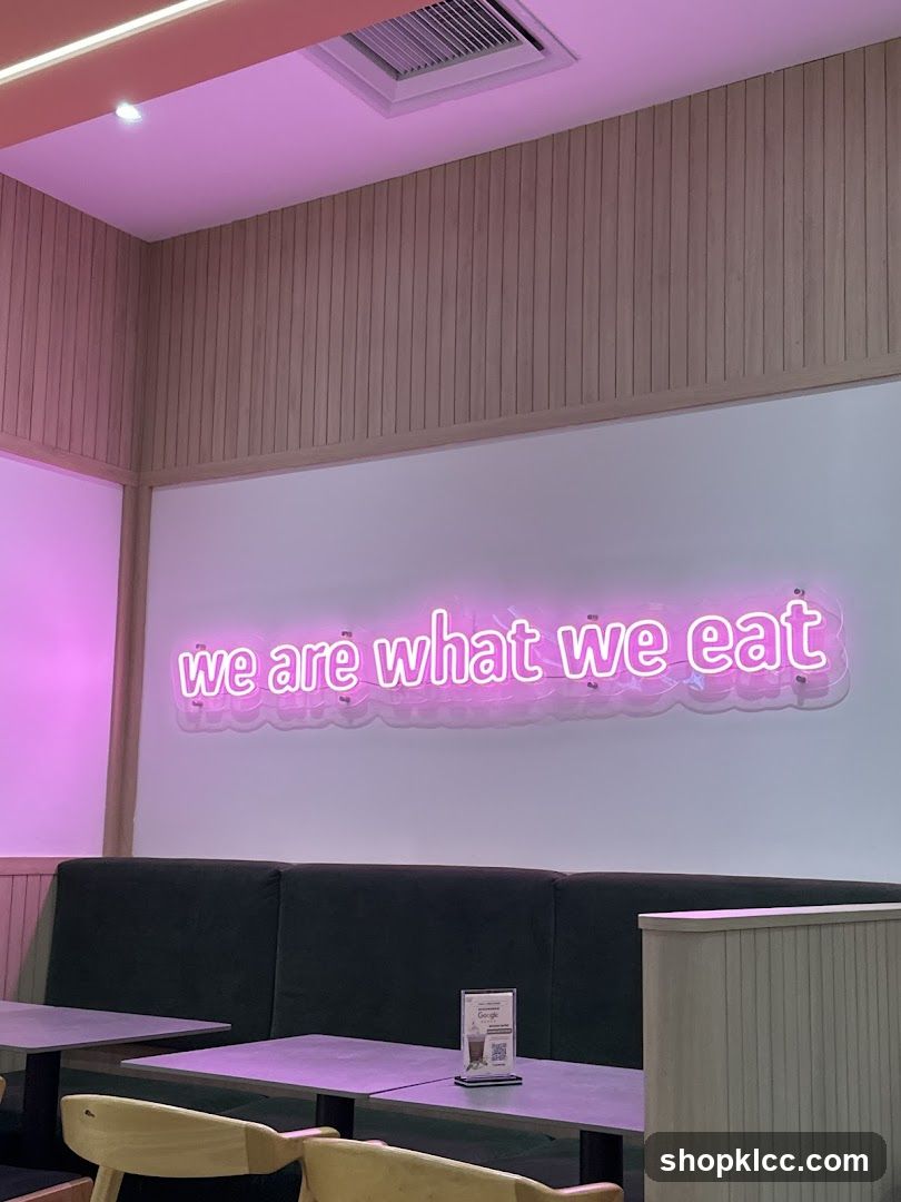 Neon Sign in Cafe