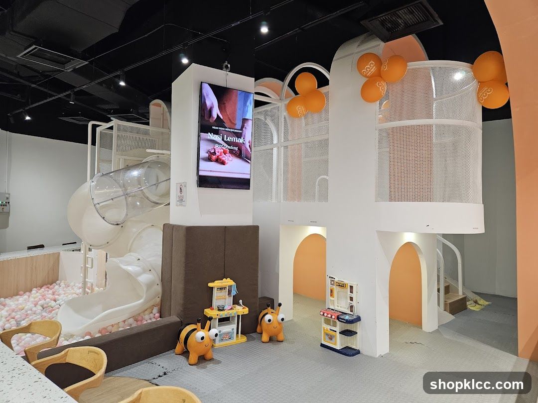 Indoor Playground with Ball Pit and Slides