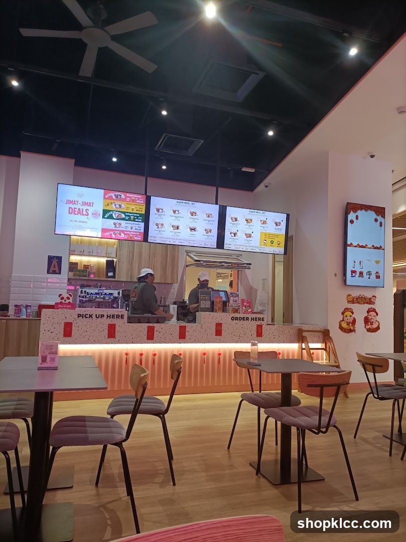 Restaurant Interior with Digital Menus