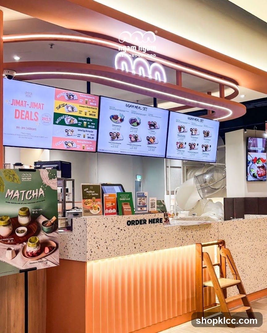 Restaurant Counter with Digital Menus