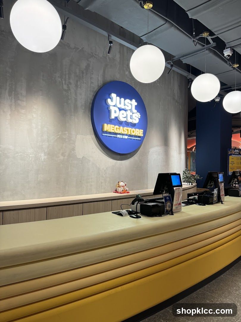 Just Pets Megastore Counter