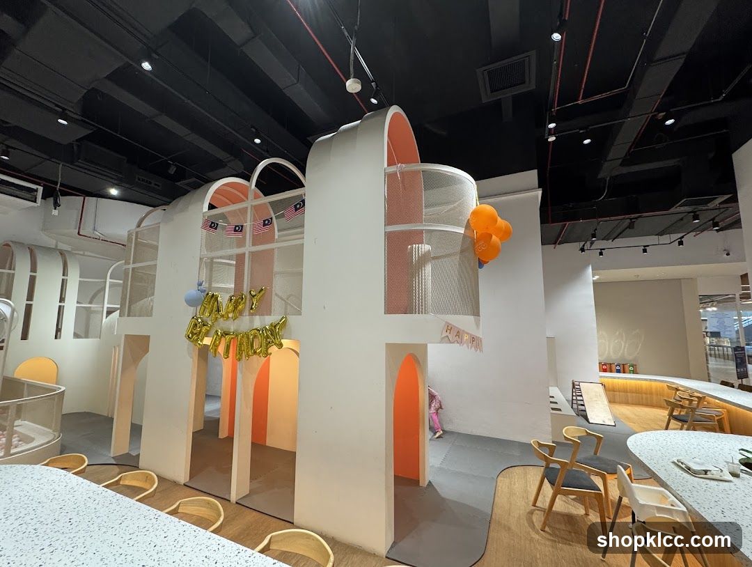 Indoor Playground with Birthday Decorations
