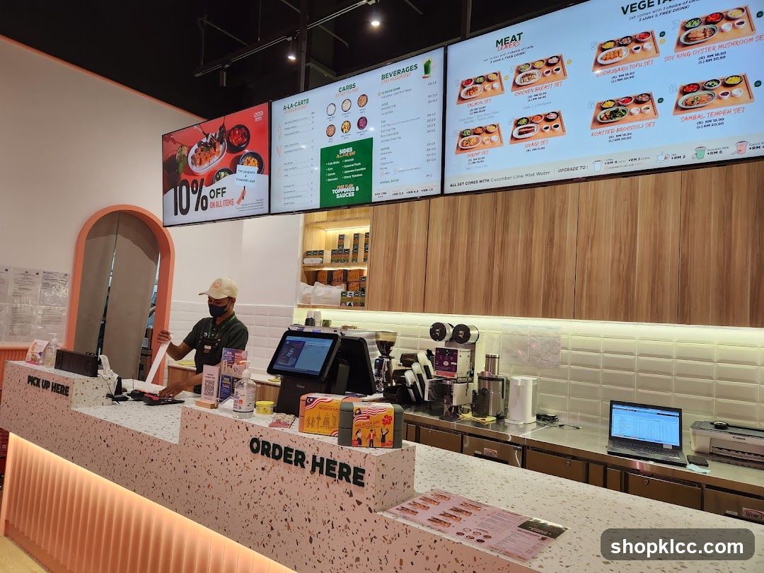 Restaurant Counter with Menu Boards