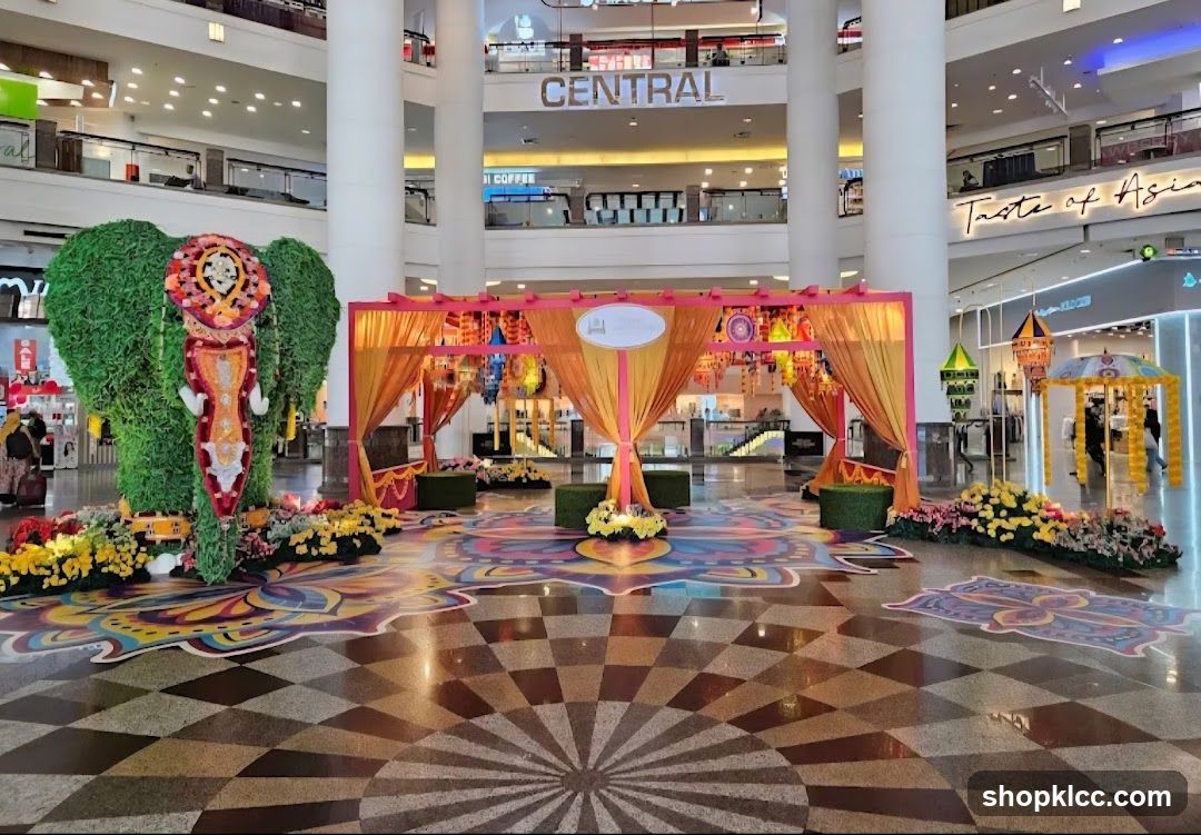 Festival Decorations in a Mall
