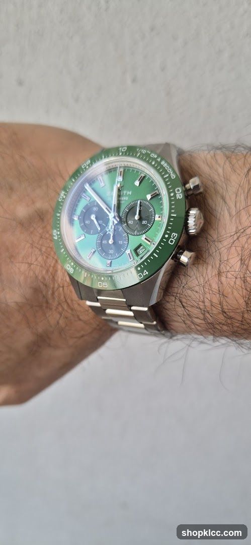 Green Chronograph Watch
