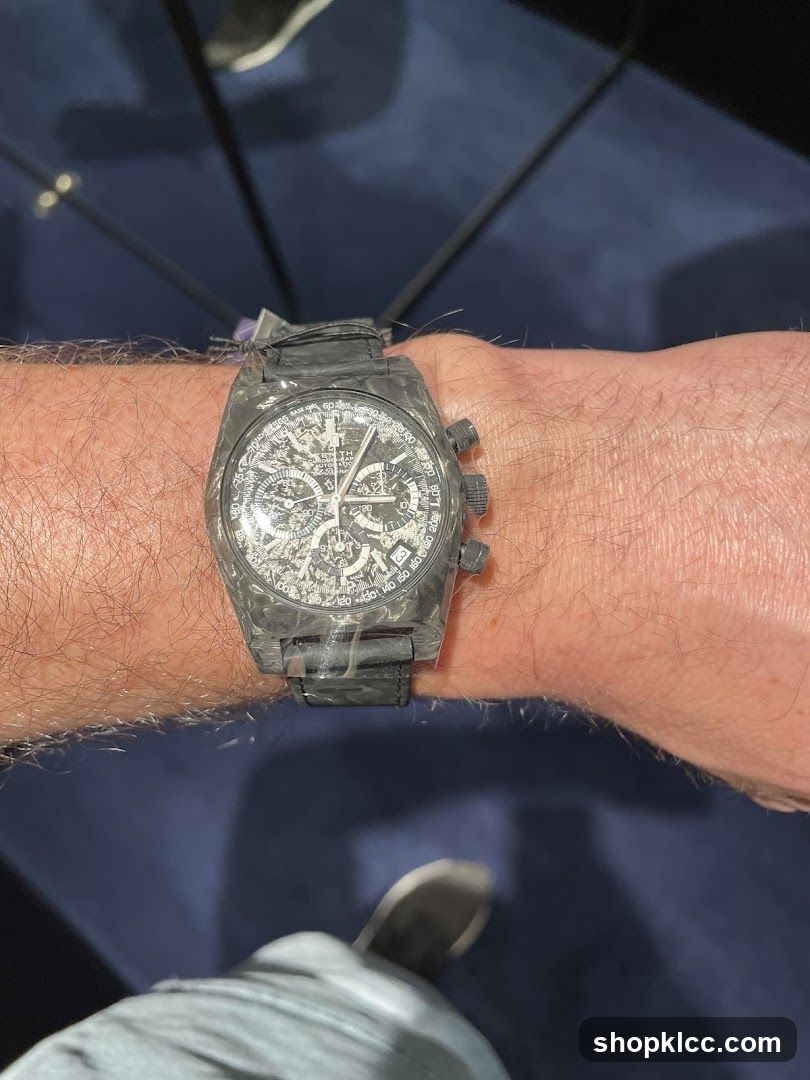 Watch on wrist