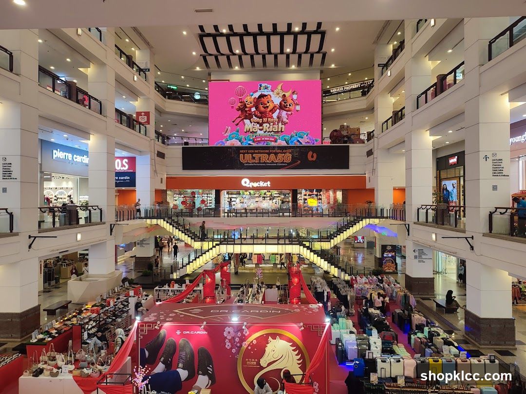 Mall Interior with Sales Display