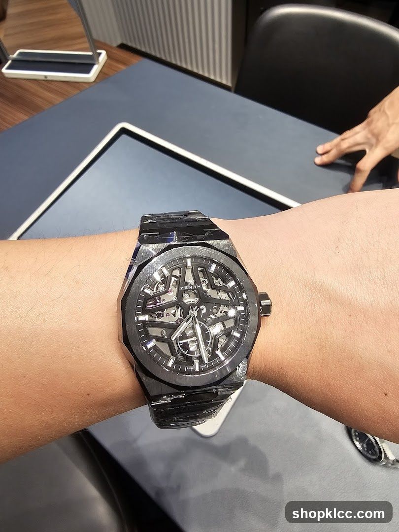 Skeletonized Watch on Wrist