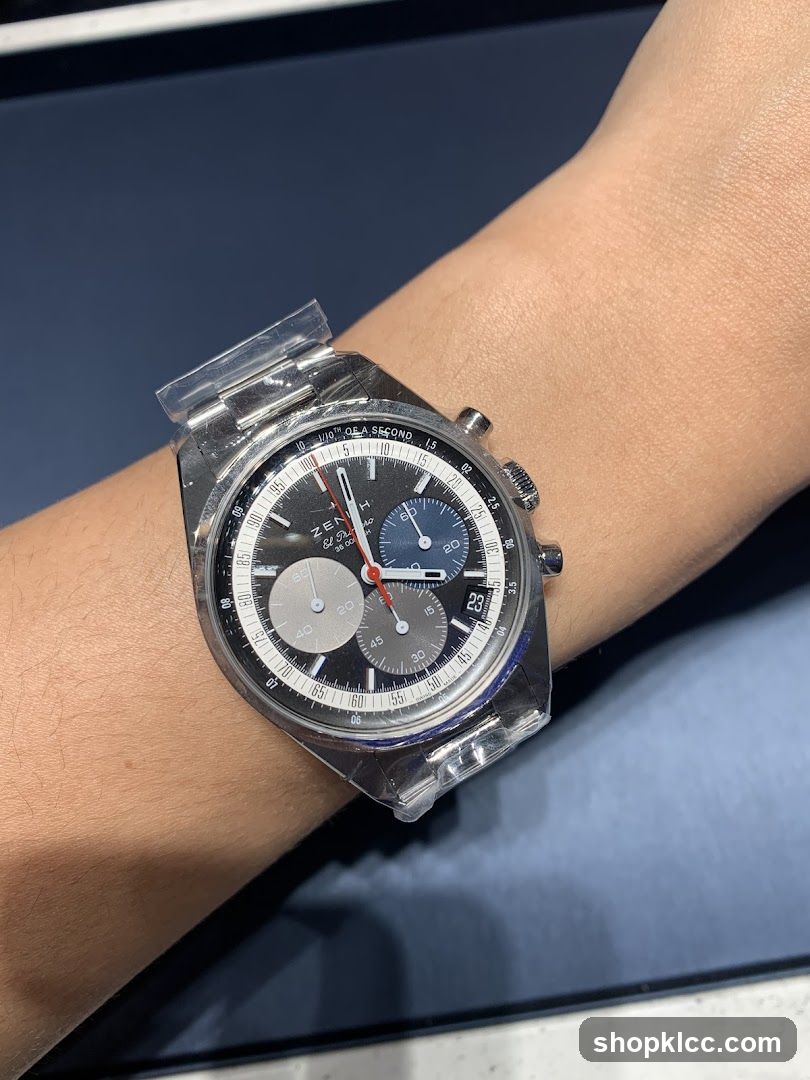 Watch on wrist