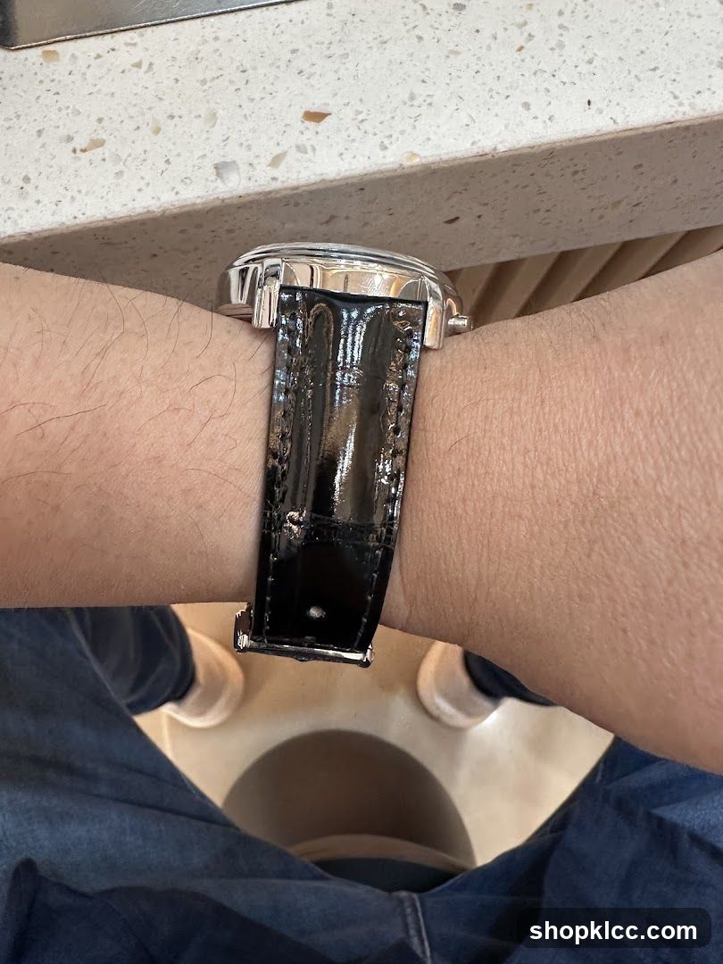 Watch on wrist