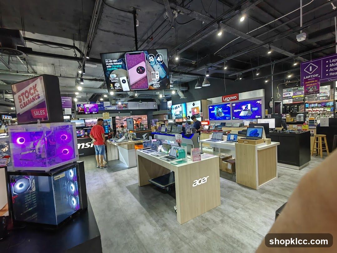 Electronics Store Interior