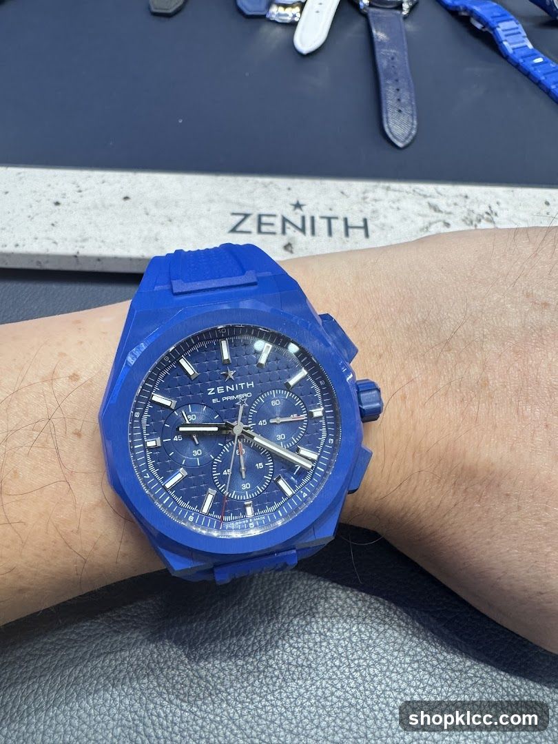 Blue Zenith Chronograph Watch