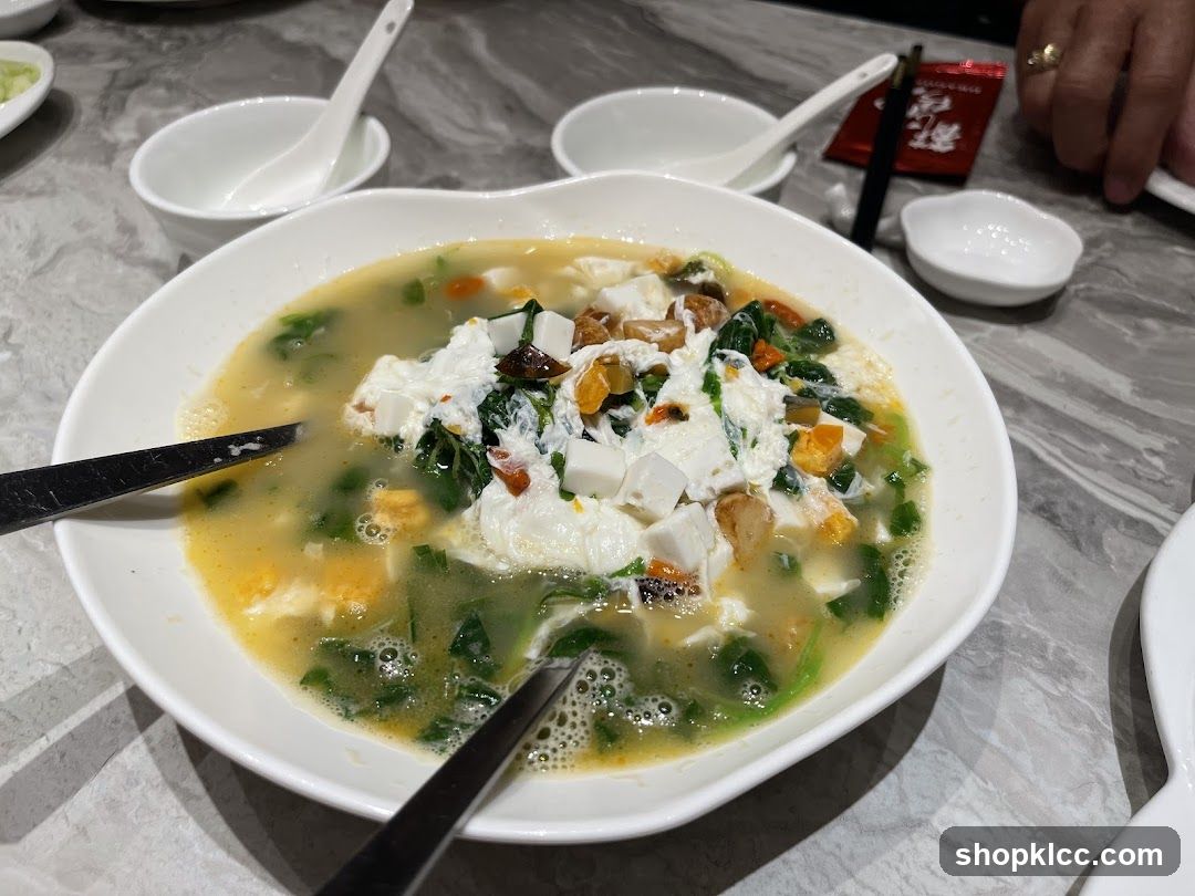 Soup with Tofu and Greens