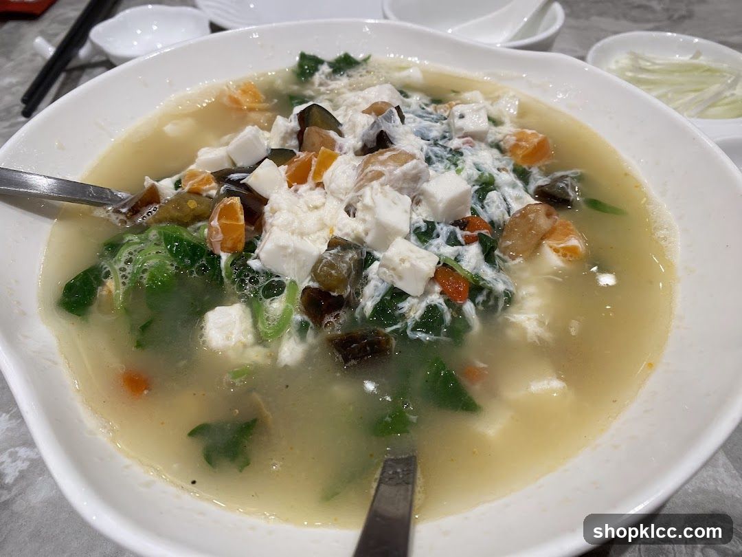Soup with Tofu and Vegetables