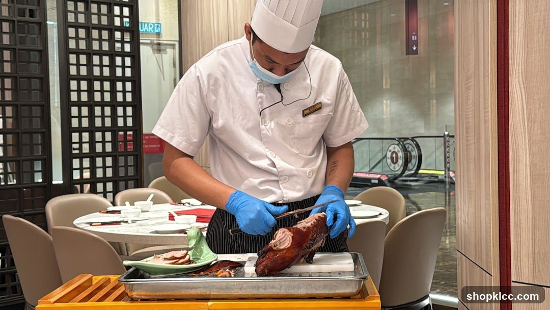 Chef Carving Peking Duck